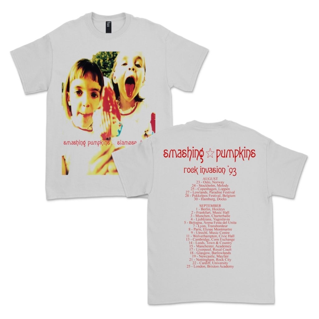 kaos band vintage the smashing pumpkins siamese