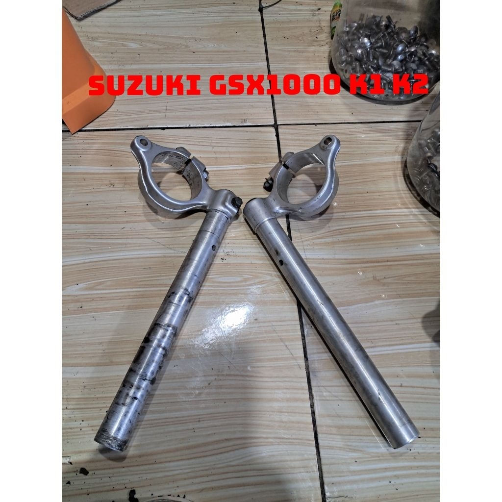 stang kanan kiri sepasang usd upsidedown suzuki gsx 1000 k1 k2 original ek limbah moge