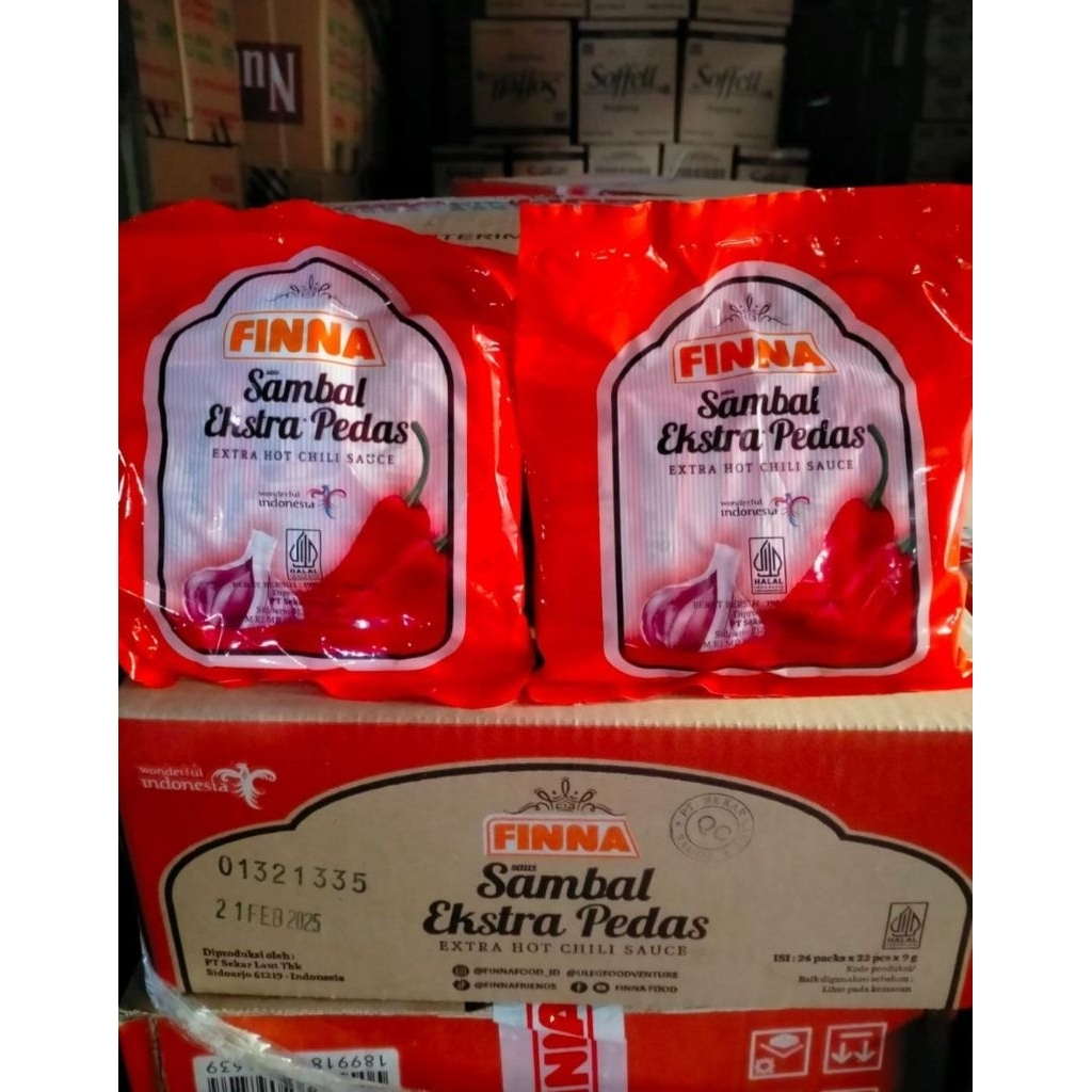 

SAOS SACHET FINNA EXTRA CILLI HOT, 1 pack ISI 22 PCS