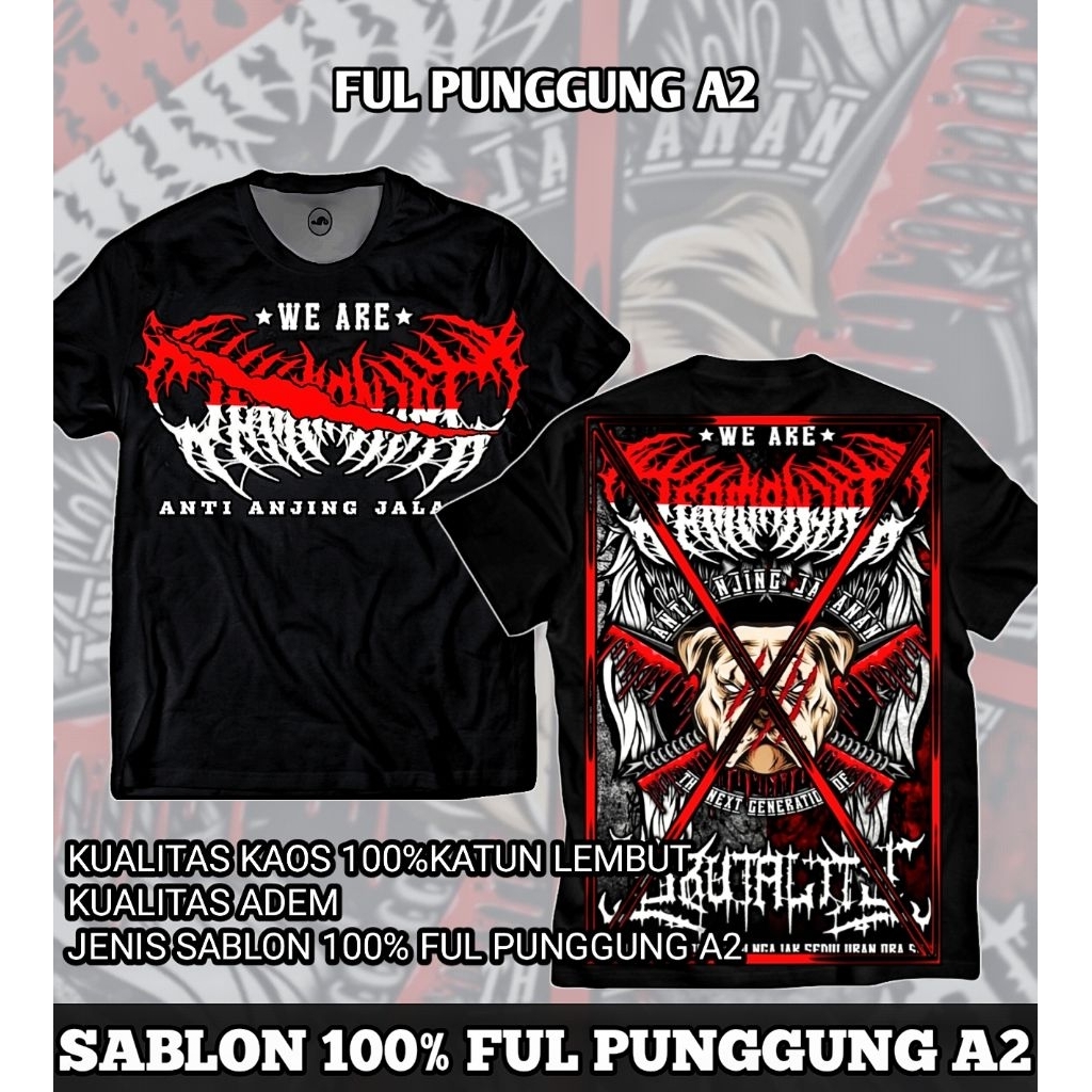 kaos psht ANTI ANJAL terbaru kaos distro disain terbaru sh terate ANTI ANJAL ful punggung A2