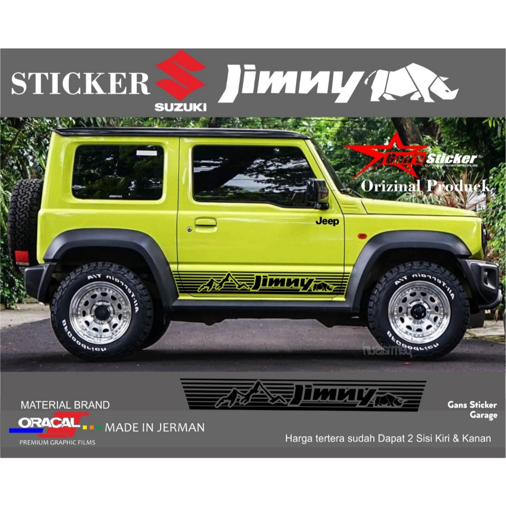 Sticker Suzuki Jimny Cutting Sticker Mobil Suzuki Jimny