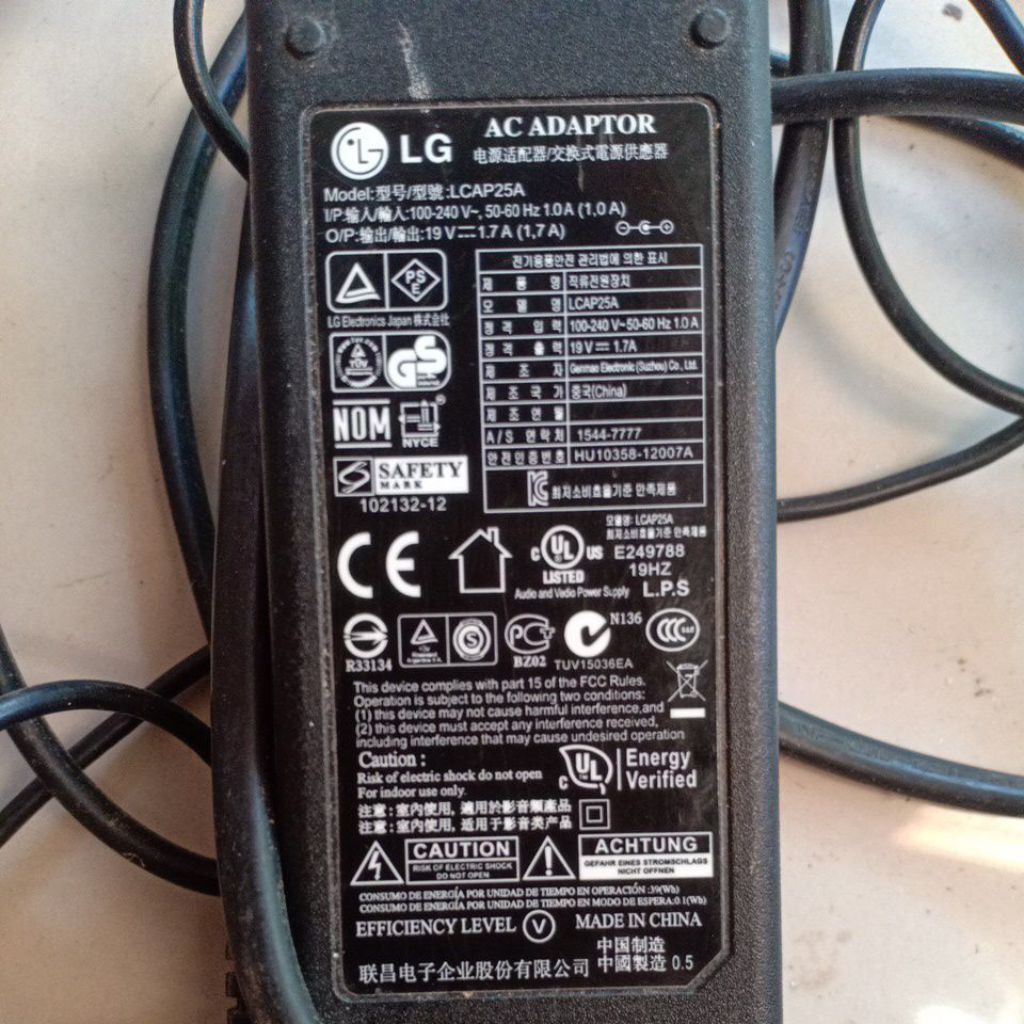 adaptor / monitor TV LG seri LCAP25A