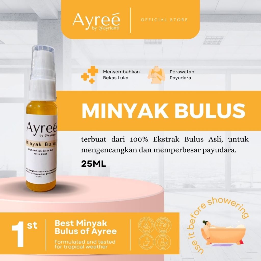 Ayree by Ayrianti Minyak Bulus 25ml - 100% Minyak Bulus Asli