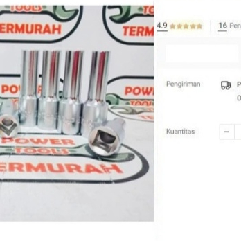 

Deep Sock WIPRO 1/2" x 8mm - 22mm wipro mata kunci sok panjang 6PT