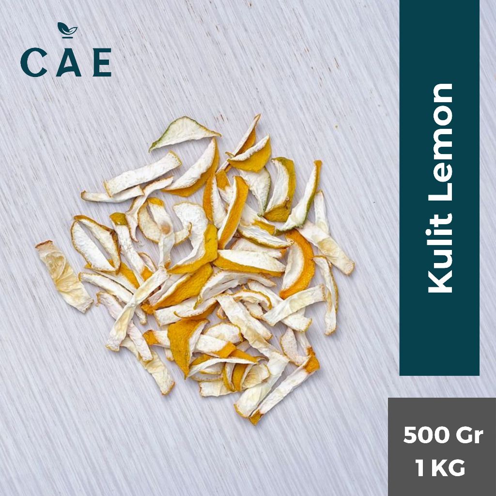 

Dried Lemon Peel Kulit Buah Lemon Kering Fruit Organik Kuning Natural Premium 500 gram - 1 KG