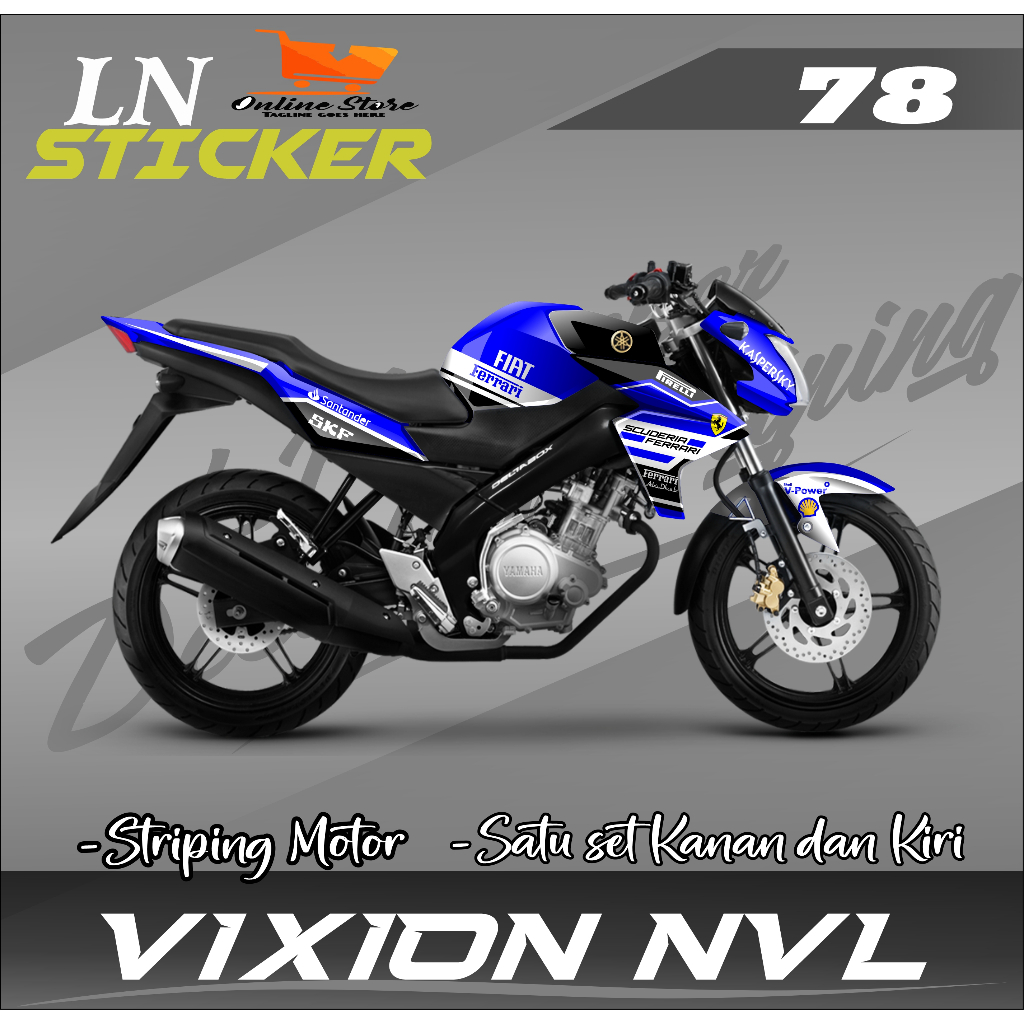 Decal Vixion New Full Body Decal Vixion NVL Full Body Stiker Vixion NVL Full Body Stiker Vixion New 