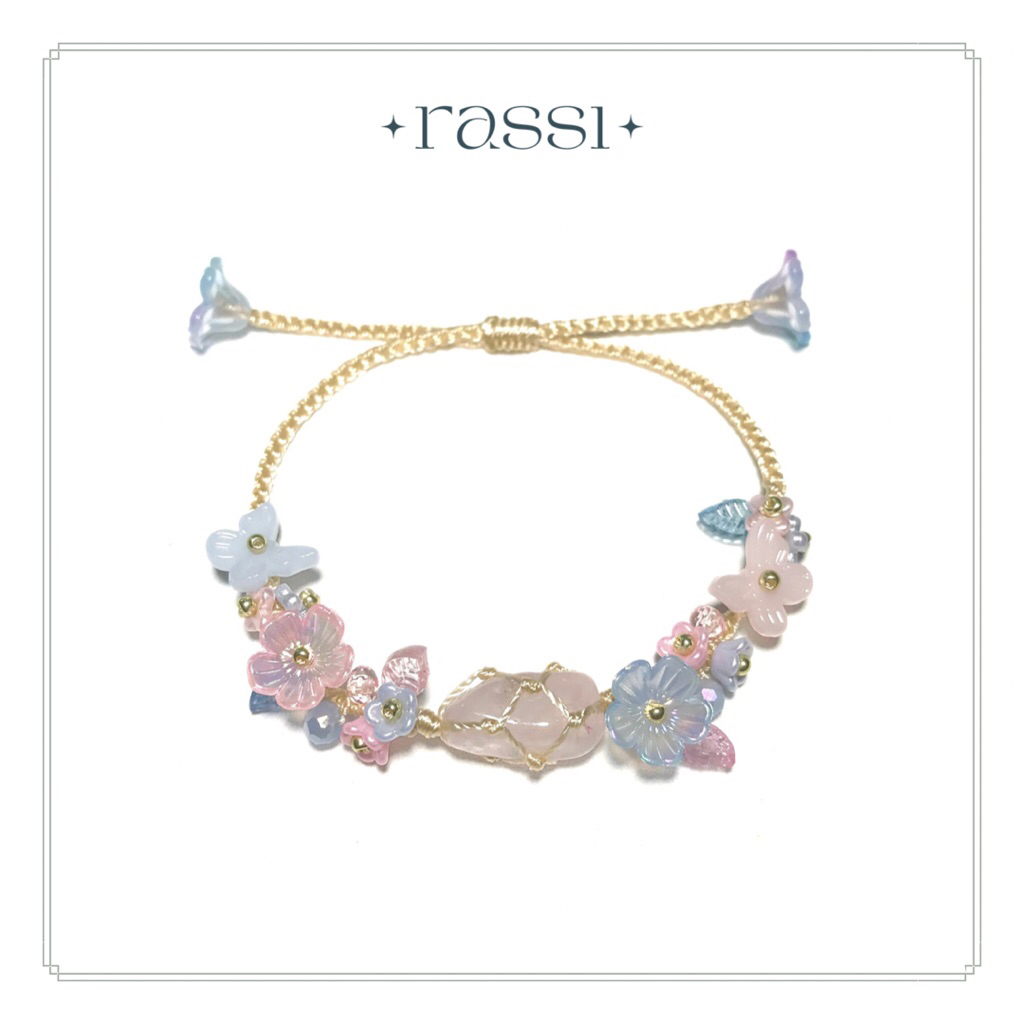 PO Gelang Batu Rose Quartz Serenity