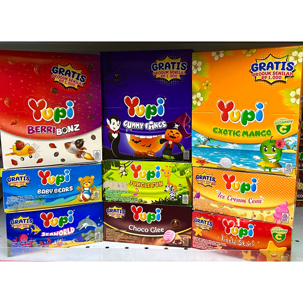 

Yupi Box / Permen Jelly Gummy All Varian Rasa