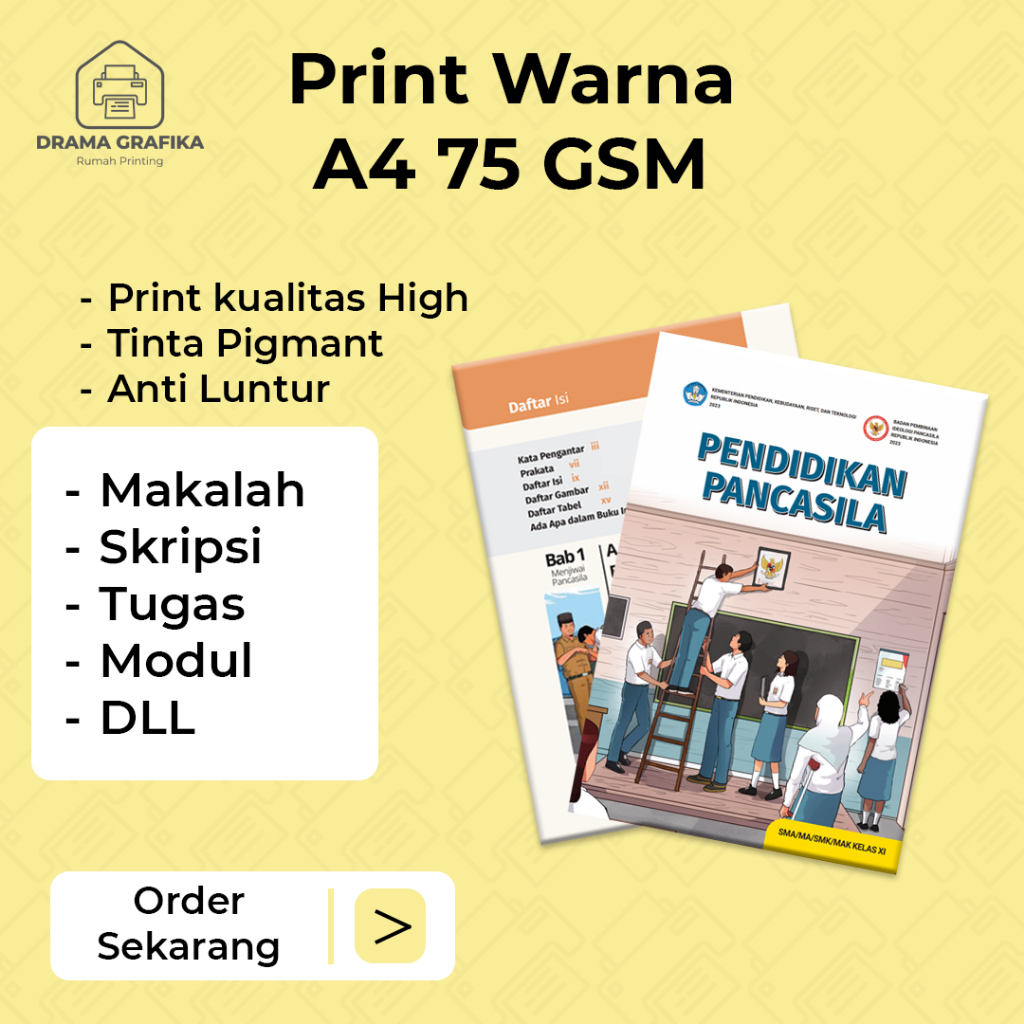 

PRINT / CETAK WARNA A4 75 GSM 1 SISI TERMURAH SKRIPSI, MAKALAH, PROPOSAL, TESIS -CIGANJUR JAKSEL