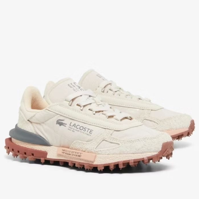 LACOSTE WOMEN'S ELITE ACTIVE LEATHER SNEAKERS SHOES ORIGINAL