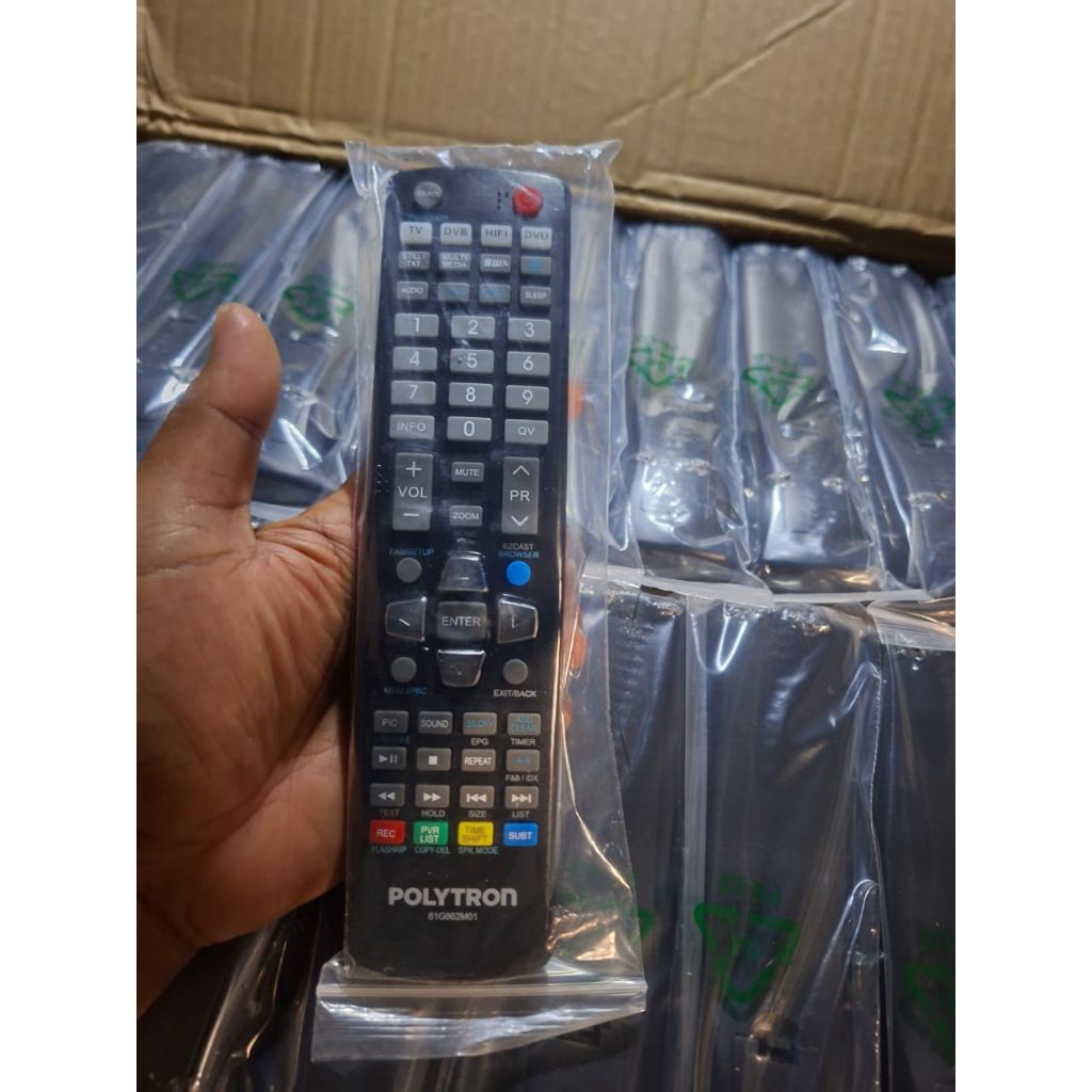 REMOTE LED TV POLYTRON SERI 81G862 REMOTE UNIVERSAL TV DVD HIFI ORIGINAL