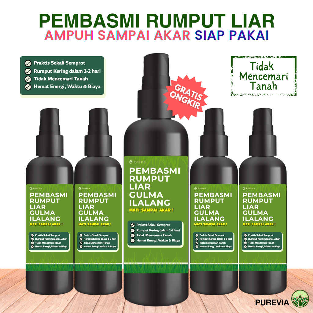 Cairan Pembasmi Rumput Liar Ampuh Sampai Akar Siap Pakai | Obat Rumput Liar