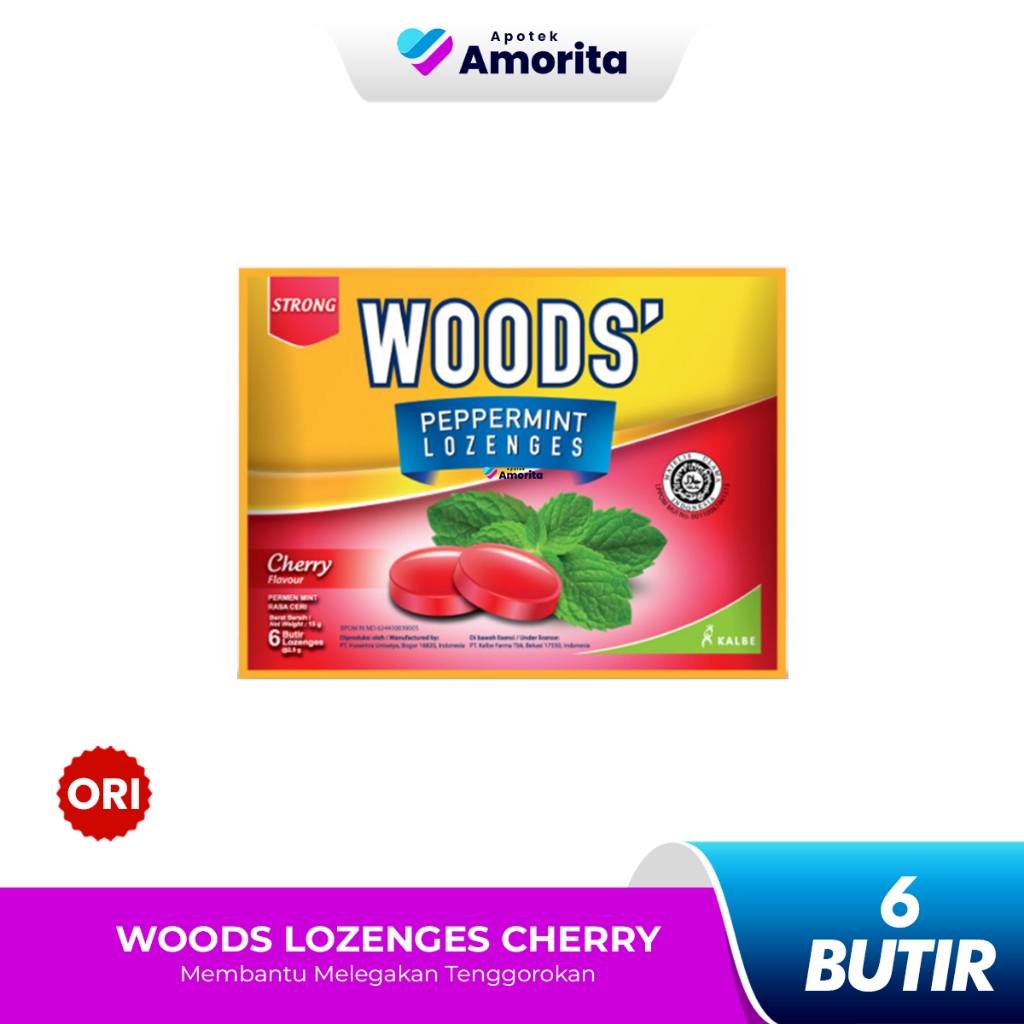 

Woods Lozenges Cherry - Pelega Tenggorokan