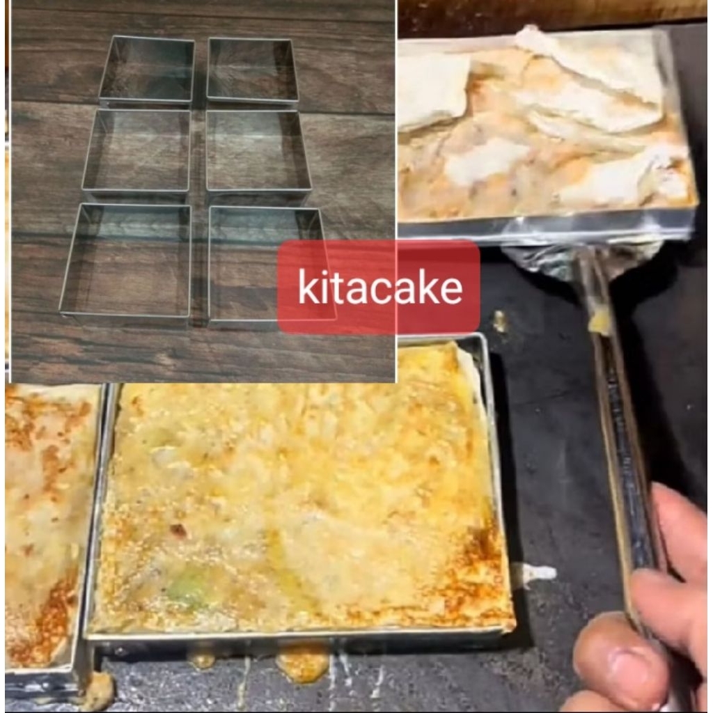 Cetakan martabak mesir virall/Cetakan martabak telor/Ring kotak Serbaguna