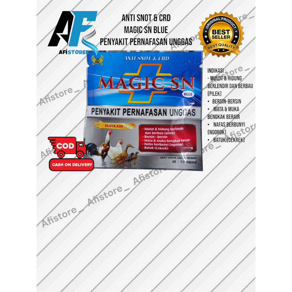 MAGIC SN BIRU OBAT PERNAFASAN SNOT, CRD UNGGAS DAN AYAM BANGKOK