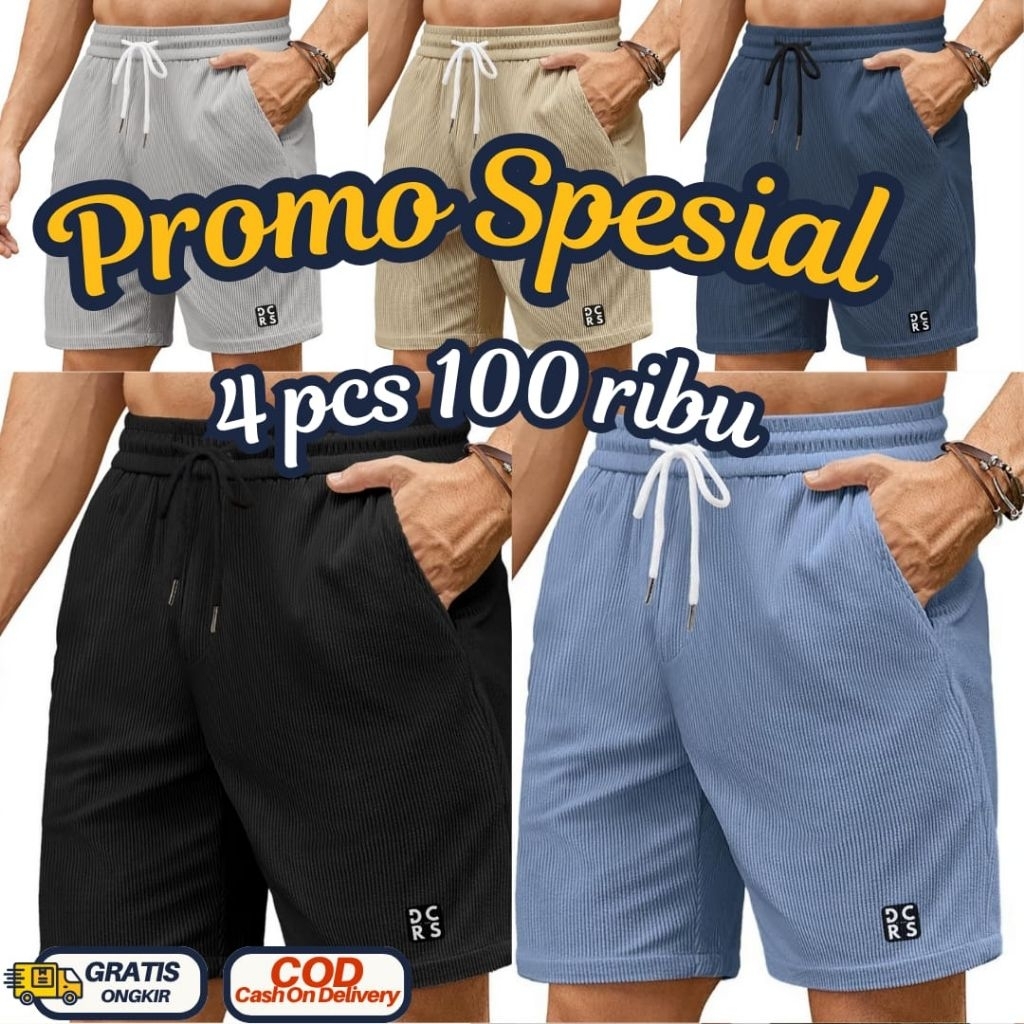 BANTING HARGA CELANA CODUROY 100 RB 4 PCS, CODUROY PREMIUM CELANA PENDEK BAHAN CODUROY DEWASA UNISEX