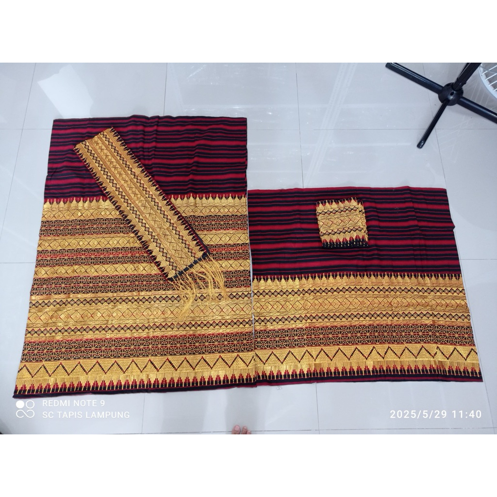 kain sarung bawahan tapis lampung bordi etnik