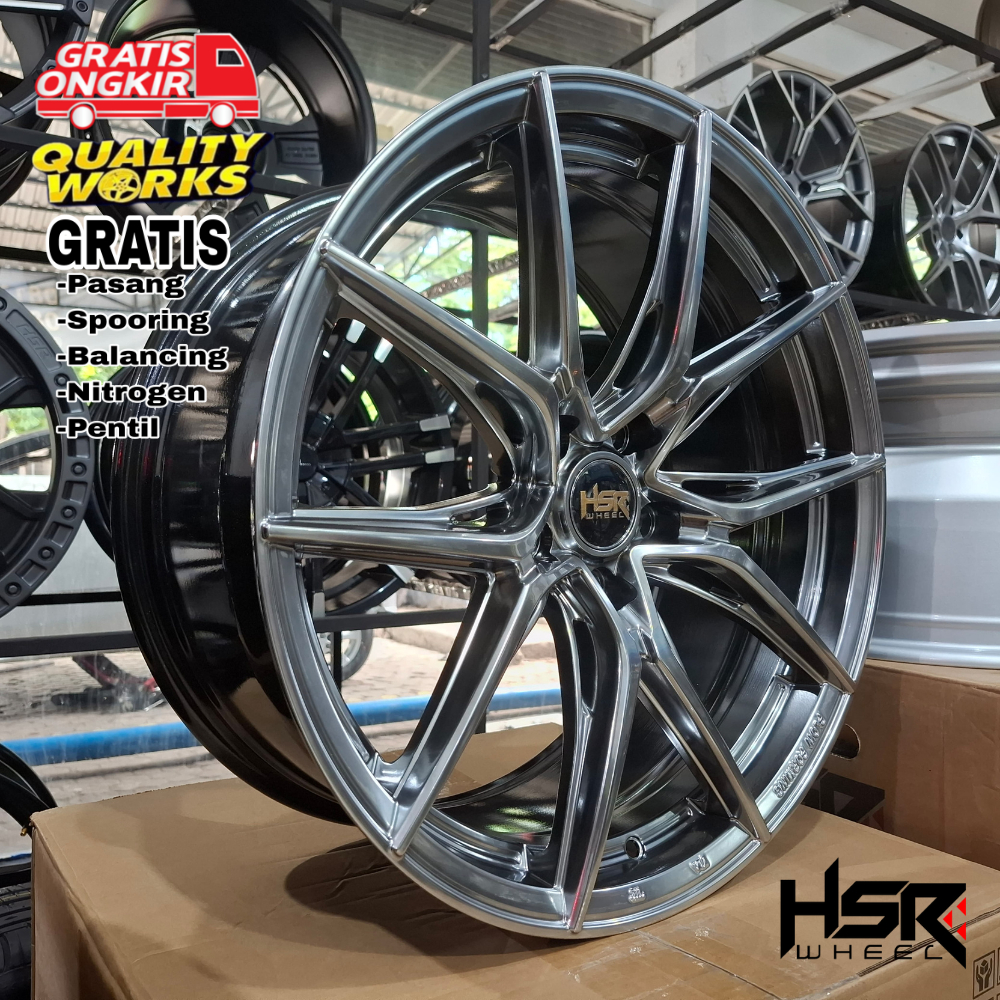 Velg Ring 19 Mobil Civic, Accord, Camry, Cx5, Velg Racing Hsr Wheel Wurzburg