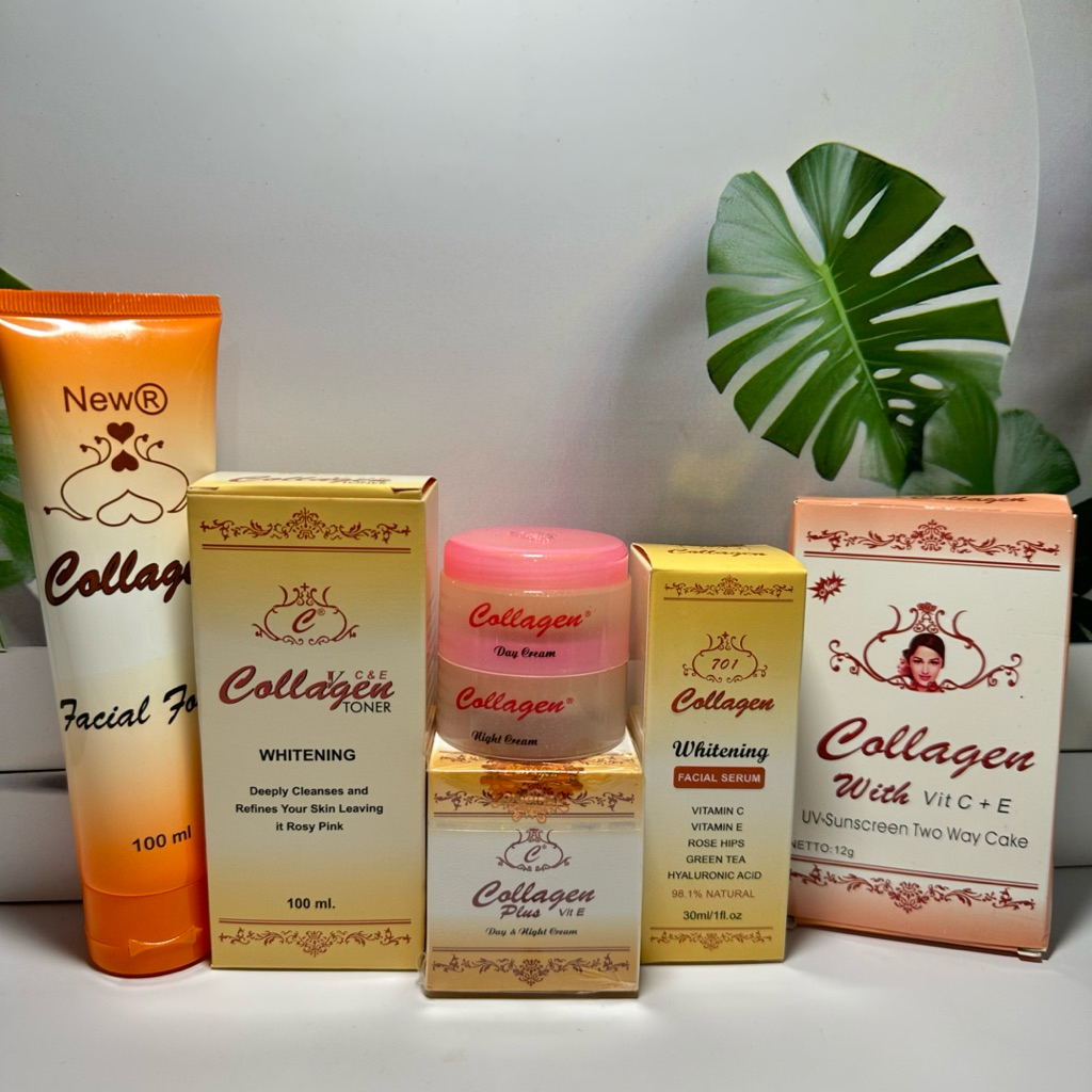 Paket Lengkap 6in1 Cream Collagen Original with BEDAK