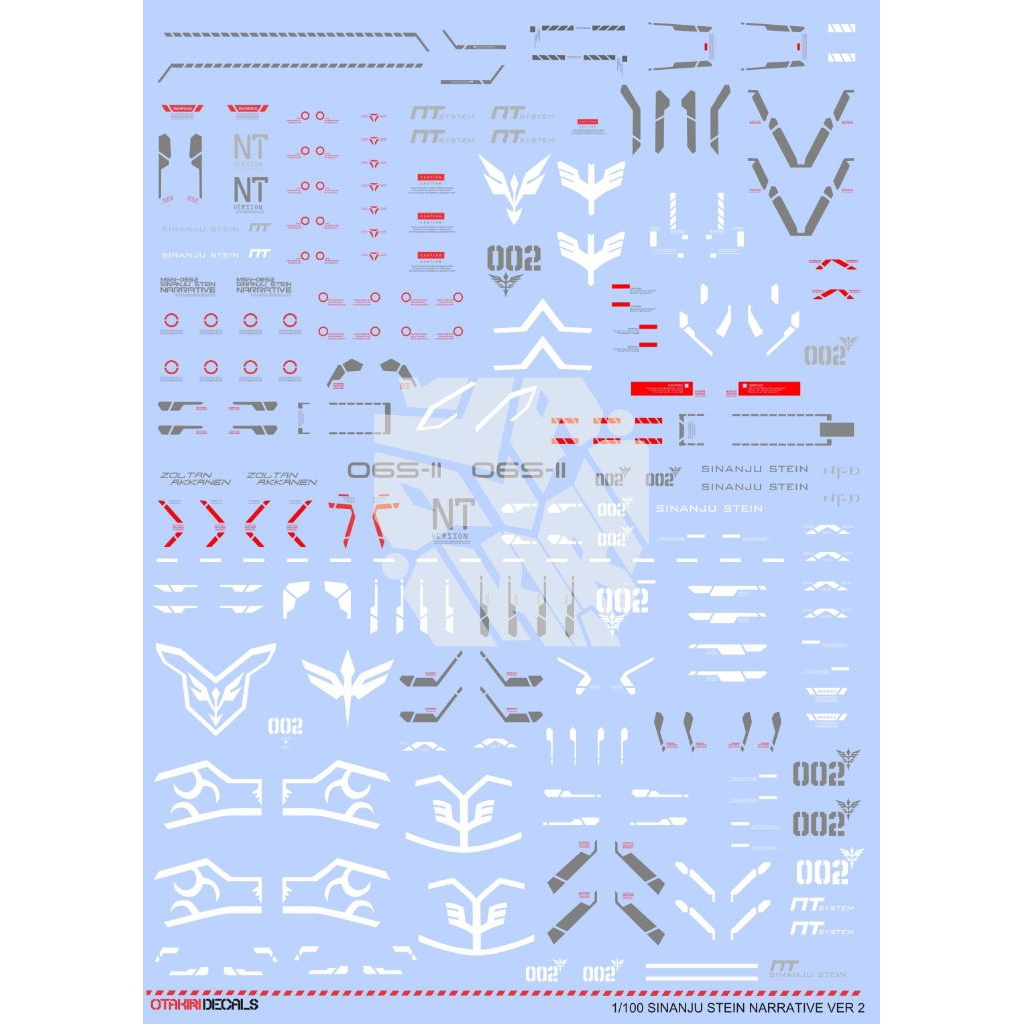 SINANJU STEIN NARRATIVE 2 DECAL PRE CUT
