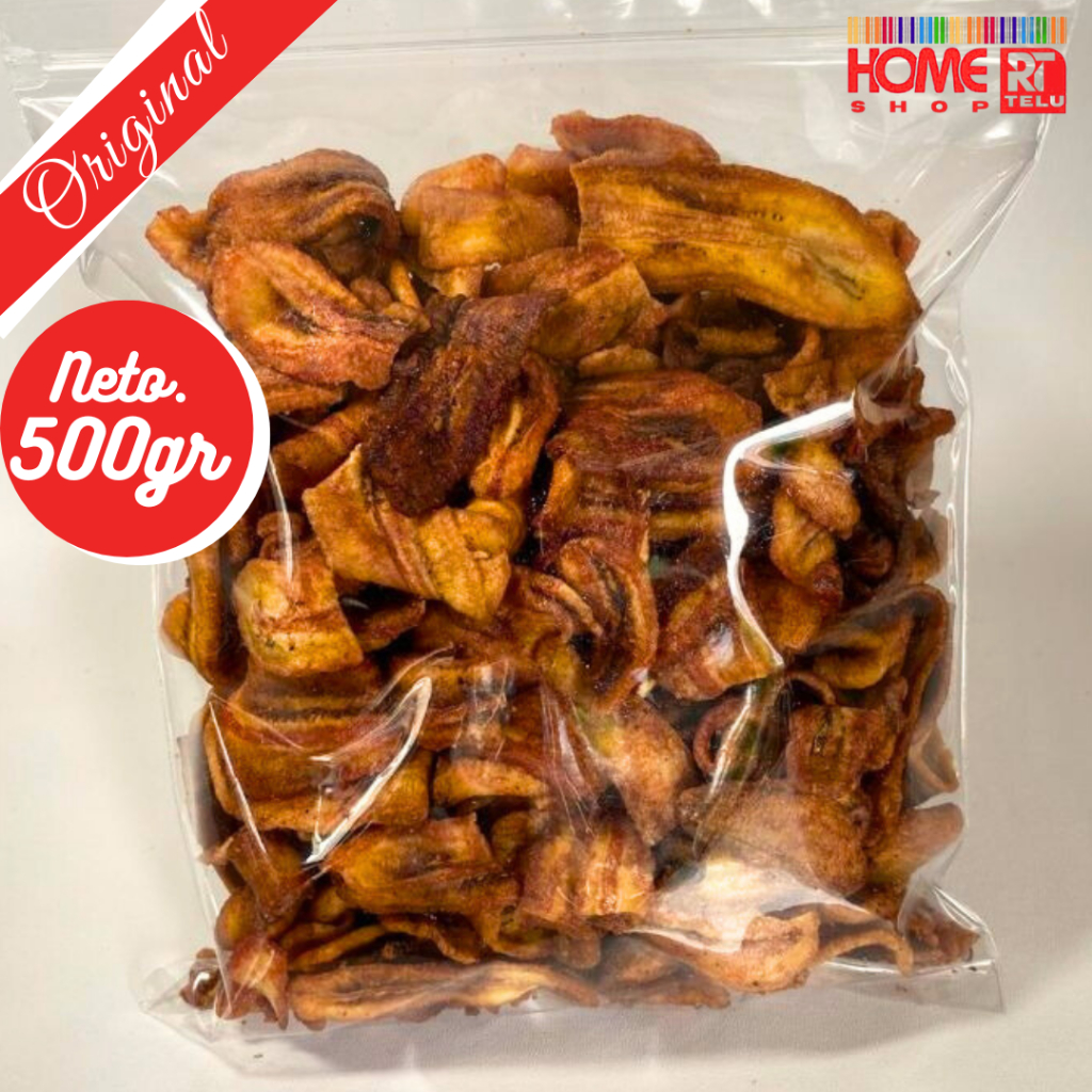 

Sale pisang kering kripik saleh pisang 1kg manis tanpa pengawet Sale pisang alami Original KEBUMEN