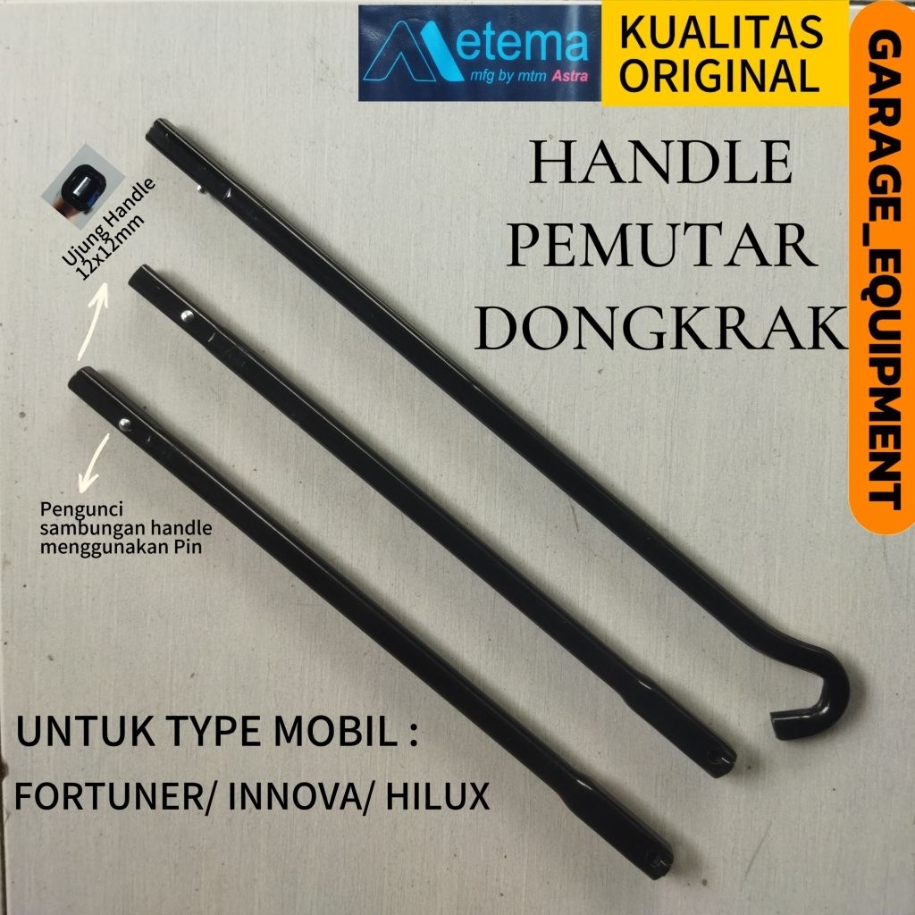 Mini_Miki_ Handle Dongkrak Mobil / Pemutar Dongkrak Mobil / Kunci Pemutar Ban Serep Mobil Fortuner/