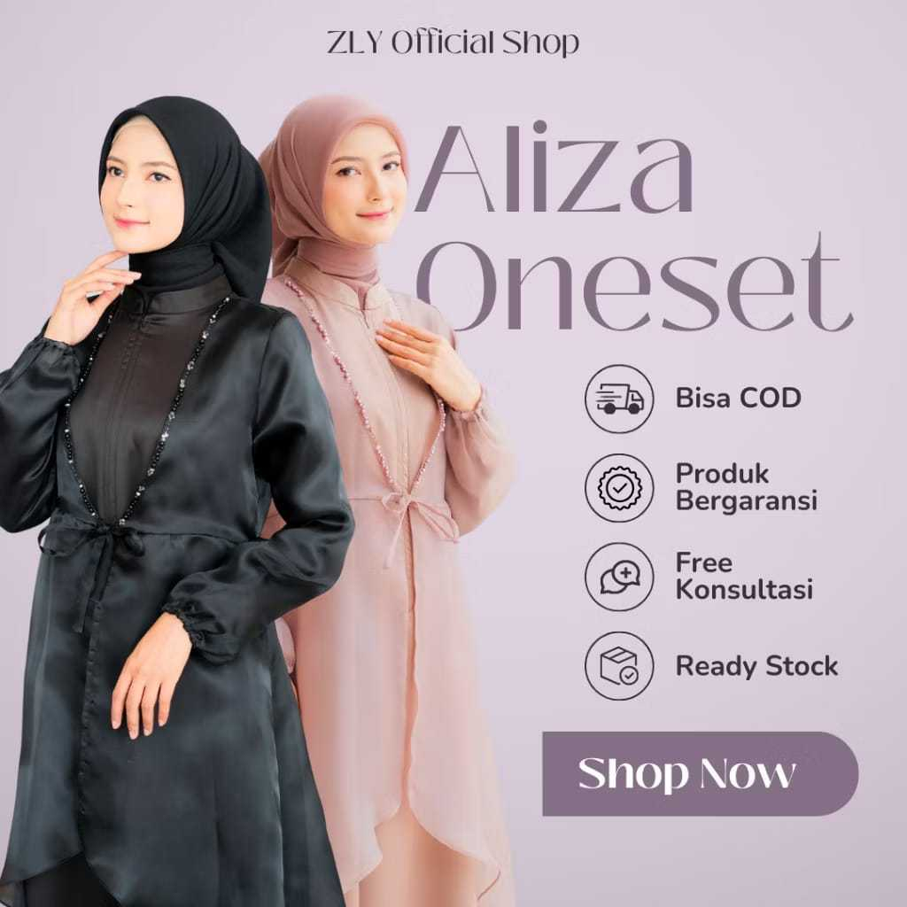 Dress Wisuda Organza Premium Kondangan Payet Mutiara Mewah Elegant Baju Pesta Aliza By ZLY ZELIA