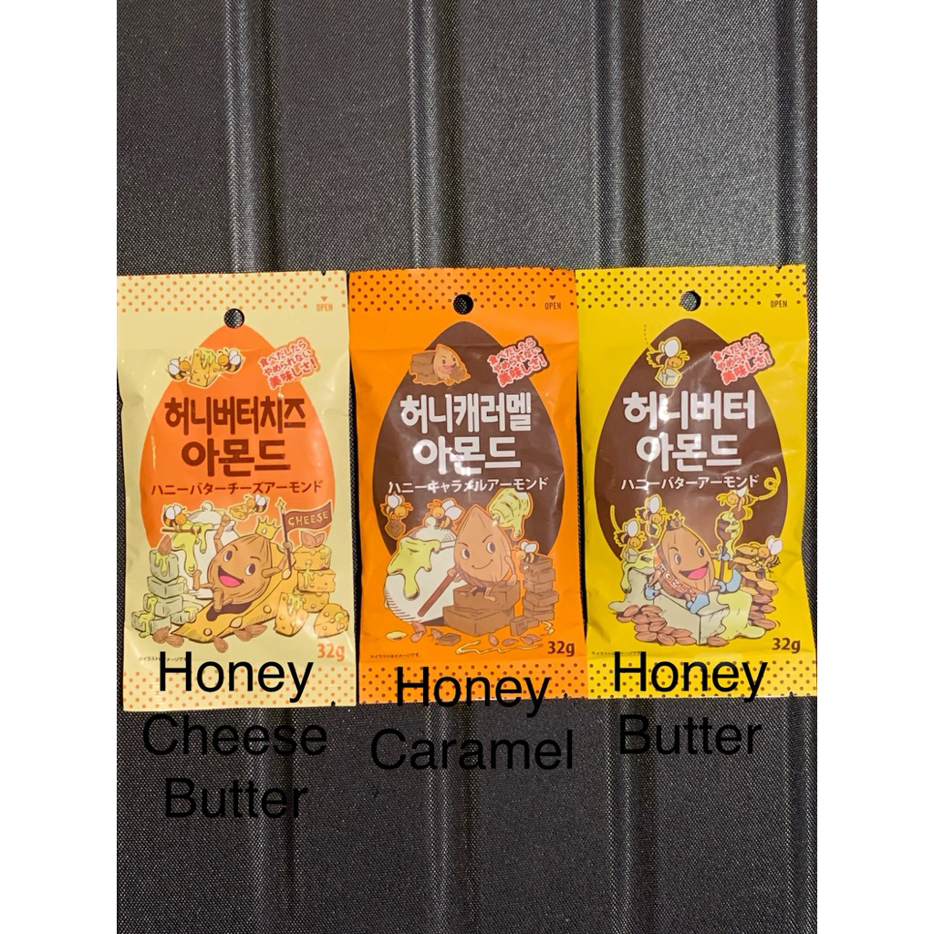 

Honey butter almond 32 gram/ kacang almond butter / kacang almond butter / almond korea / snack korea