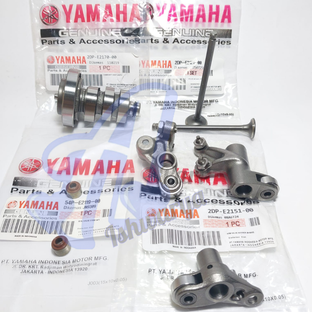 PAKET 4 JENIS Nmax Platuk Klep Rocker Arm In Ex N Max Lexi Aerox 150 2DP Noken as Payung klep Seal