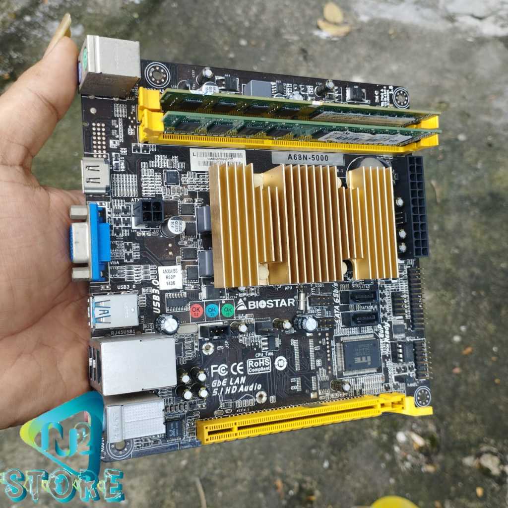 Motherboard biostar a68n 5000 + ama A4 5000