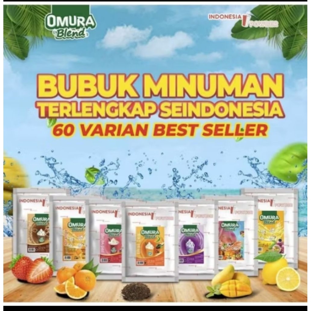 

Omura bubuk minuman 500gr - bubuk Minuman Premium Mix Gula Aneka Rasa Omura Blend Indonesia Powder