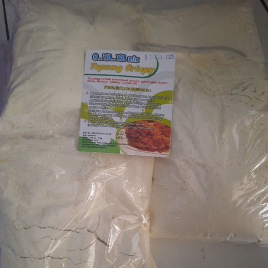 

tepung bumbu tempe ayam goreng kremes kriuk crispy Oyaya mix 1kg