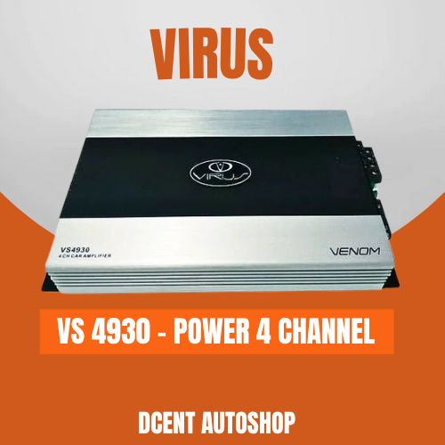 Power Amplifier Venom Virus - Virus VS 4930 - Power Amplifier 4 Channel - Premium Quality