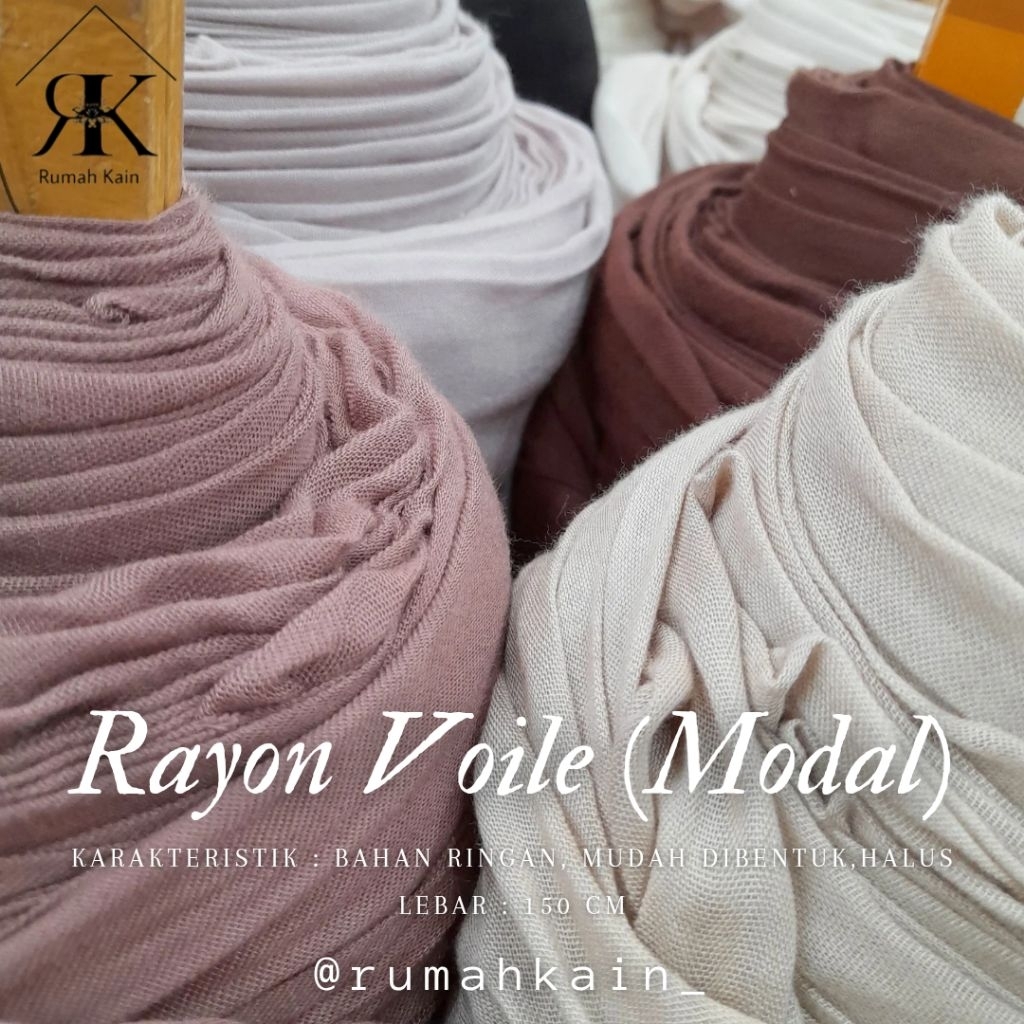 KAIN RAYON VOILE/PASHMINA VISCOSE/RAYON Voile/RAYON Modal