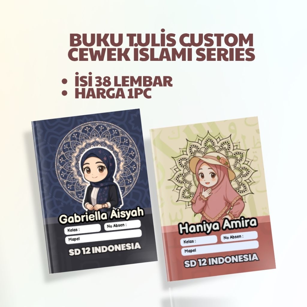 

Buku Tulis Cover Animasi Cewek Islami 38 Lembar/Buku Tulis, Buku Tulis Anak