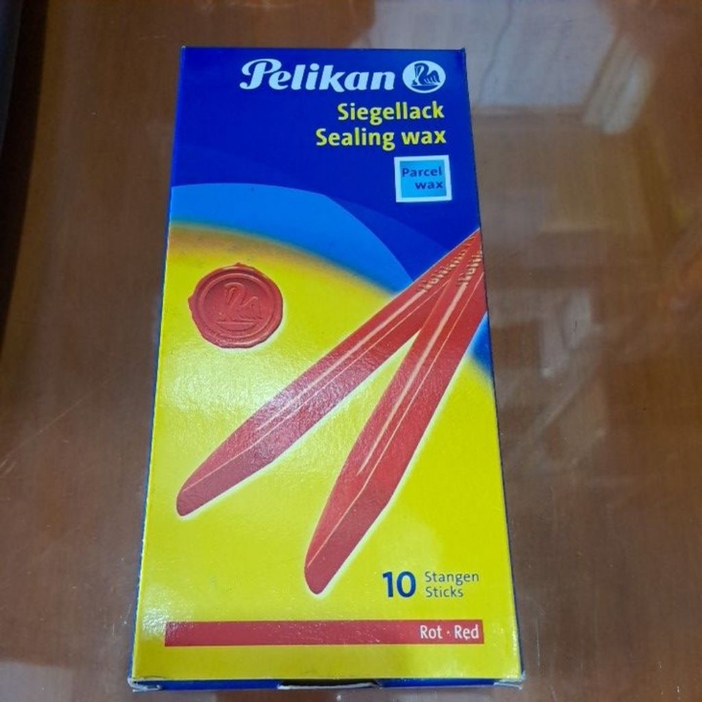 

lak pelikan/segel dokumen tender 1kotak isi 10 stick