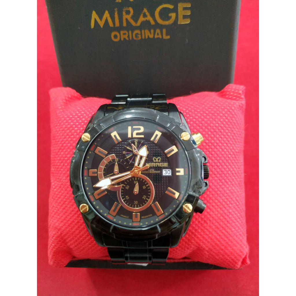 Jam Tangan Pria MIRAGE 8714BRP-M Original