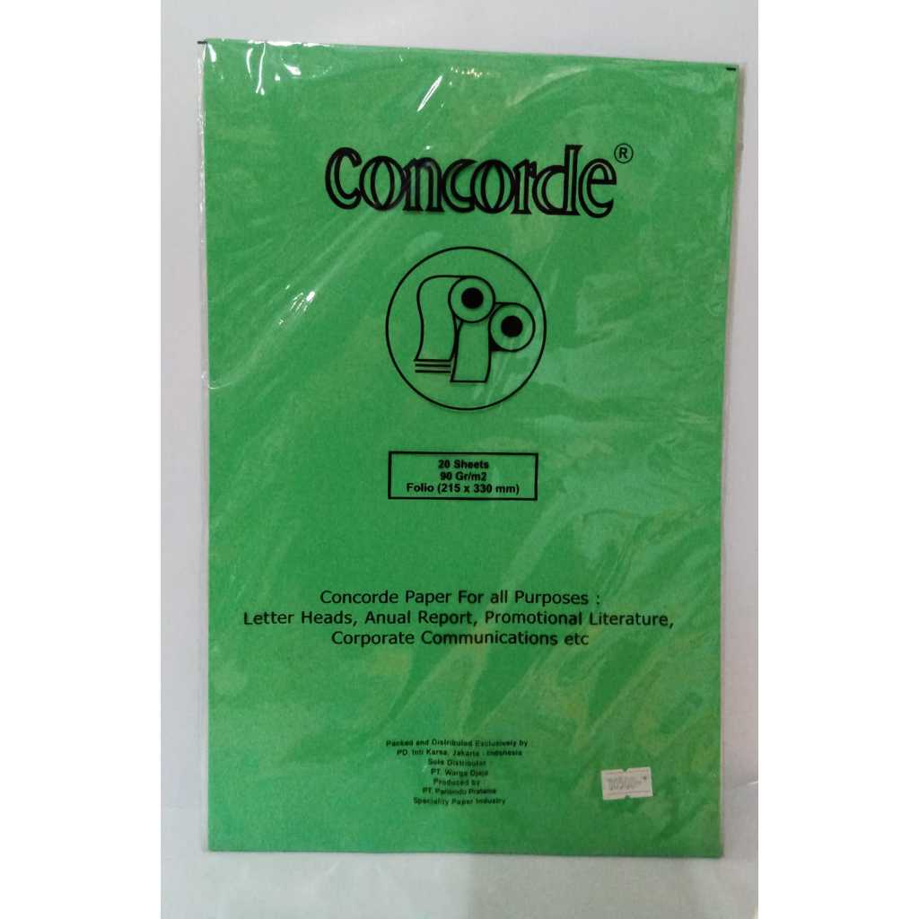 

KERTAS CONCORDE F4 90 GSM 80500