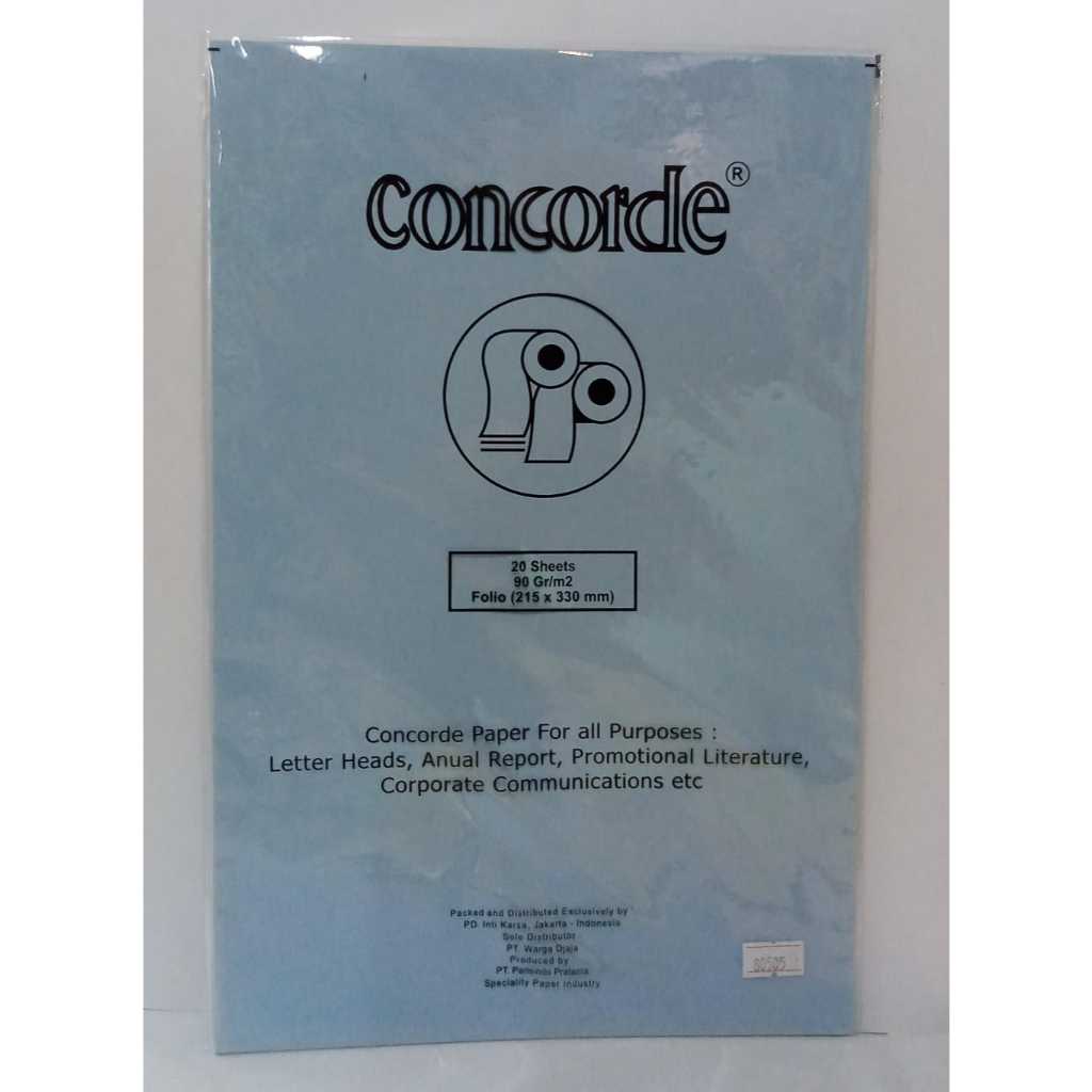 

KERTAS CONCORDE F4 90 GSM 80505