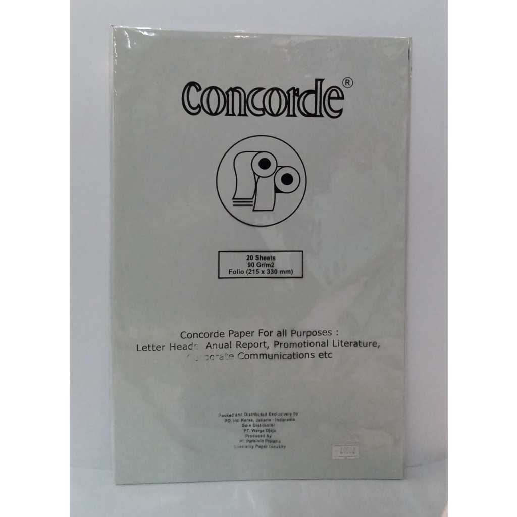 

KERTAS CONCORDE F4 90 GSM 80508