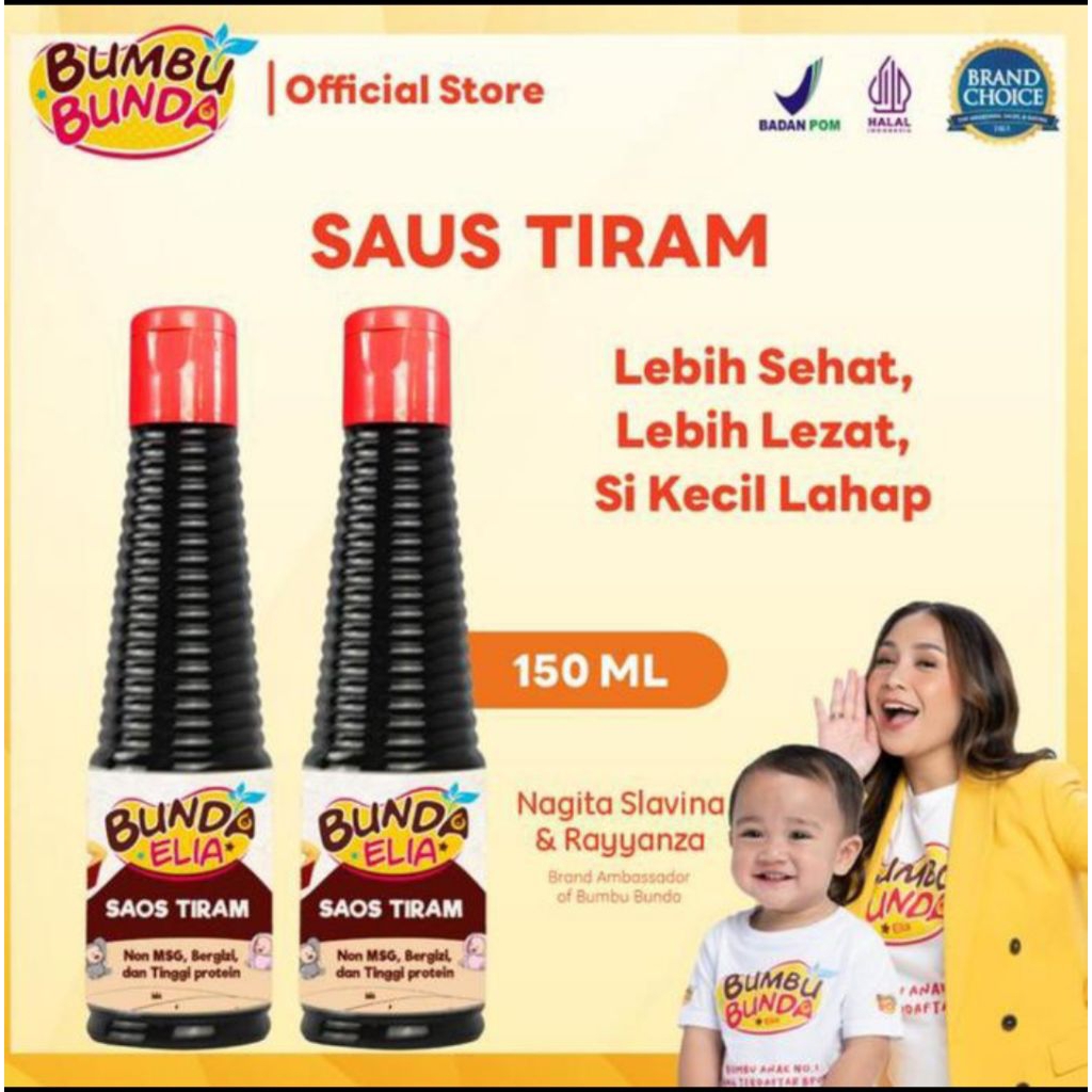

Bunda Elia Saos Tiram Non MSG/Bumbu MPASI/Bumbu Anak Non MSG 150ML