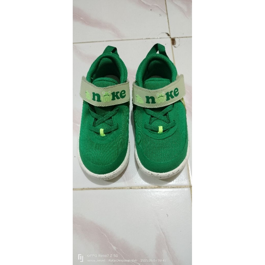 sepatu Nike team hustle D10 LIL Frog green