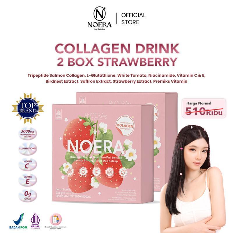 TERMURAH Noera Paket 2 Box Collagen Drink Improved Formula | Minuman Kolagen Glutathione Pencerah Ba