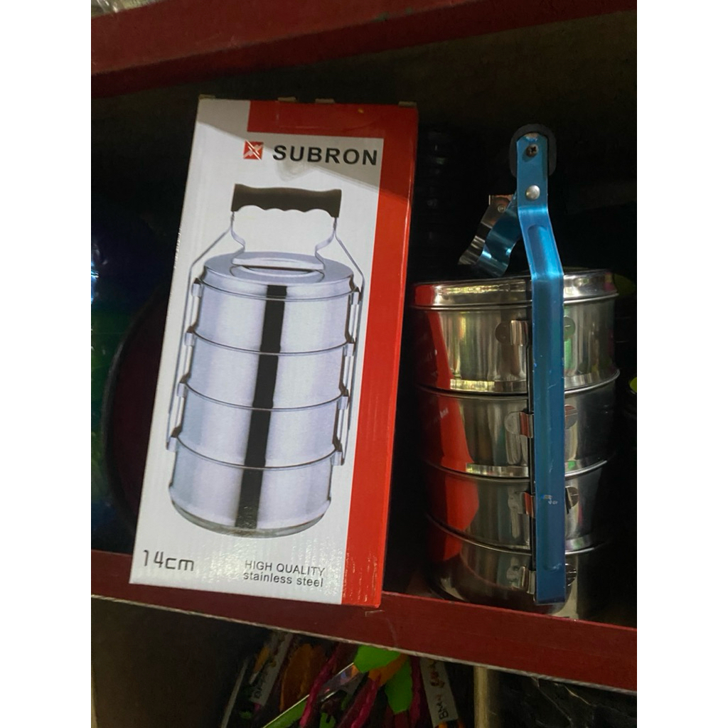 Rantang subron/rantang makan/rantang 4susun/rantang stanlist/rantang bekal/rantang/rantang nasi