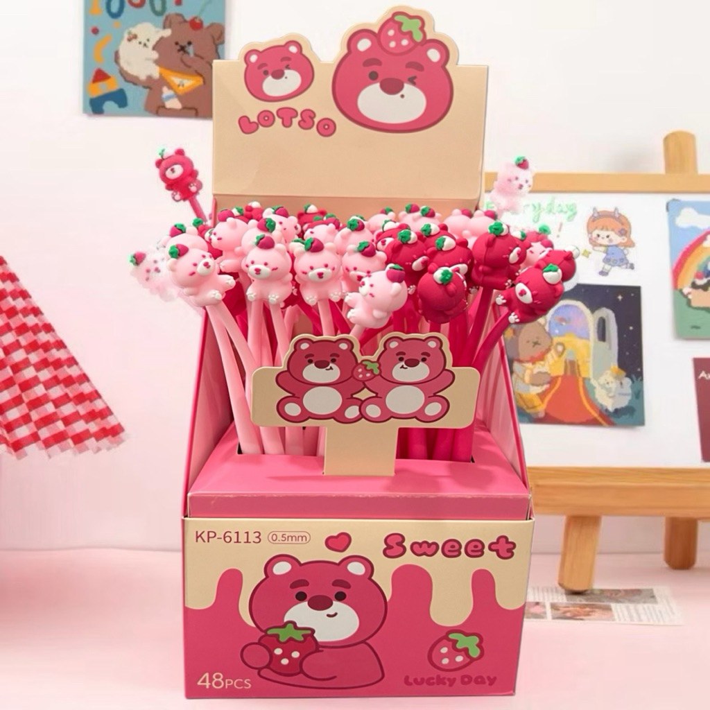 

Pulpen Goyang Anak Lotso 3D Pen Elastis Karakter Kartun Lucu Imut