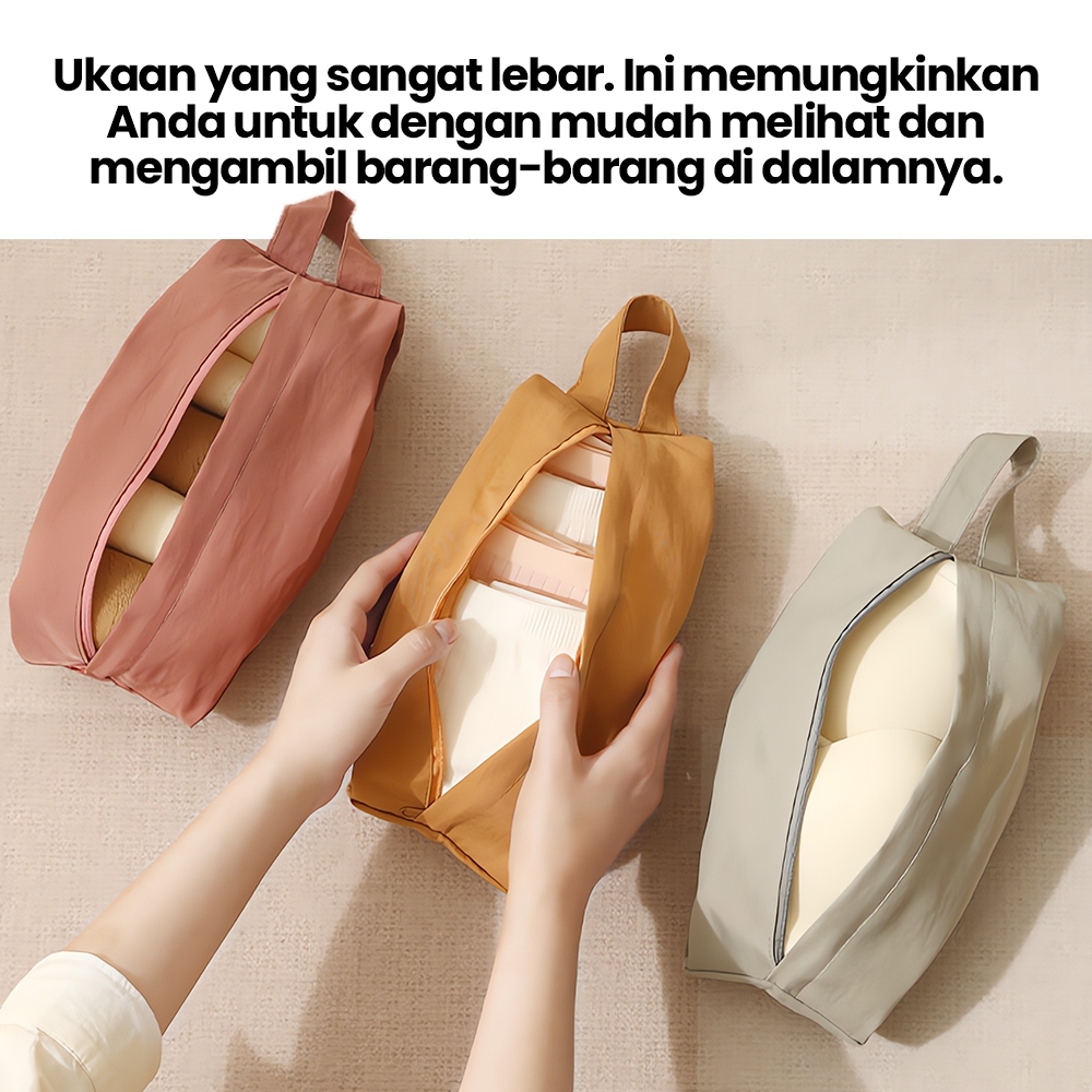 Tas penyimpanan pakaian dalam untuk bepergian, tas penyimpanan kaus kaki, tas penyimpanan pakaian da