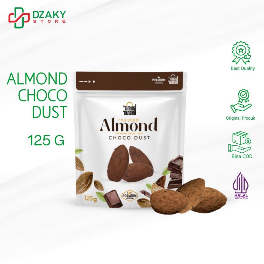 

Kacang Almond Choco Dust 125 gr Timur Tengah Original Premium