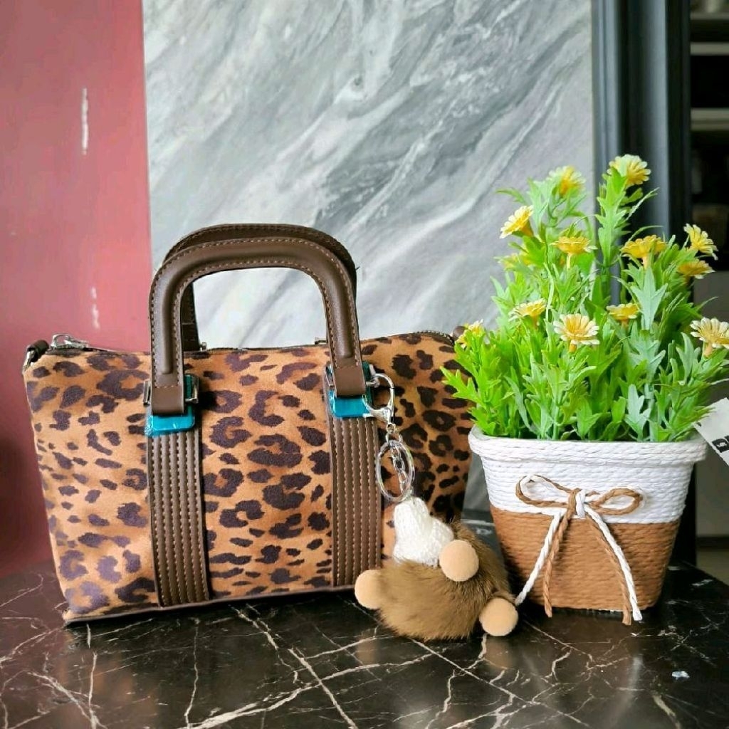 Tas Selempang HandBag Tas Wanita Fashion Leopard