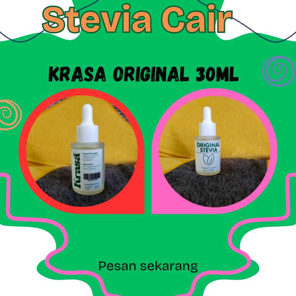 

STEVIA KRASA ORIGINAL 30ml Pengganti Gula Pasir | Pemanis Alami Stevia 30ml