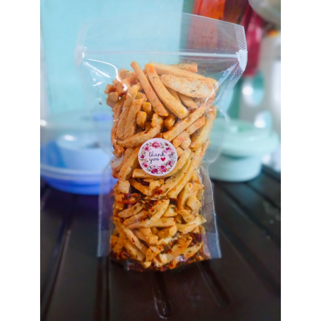 

120 gr BASRENG KRIUK PEDAS DAUN JERUK